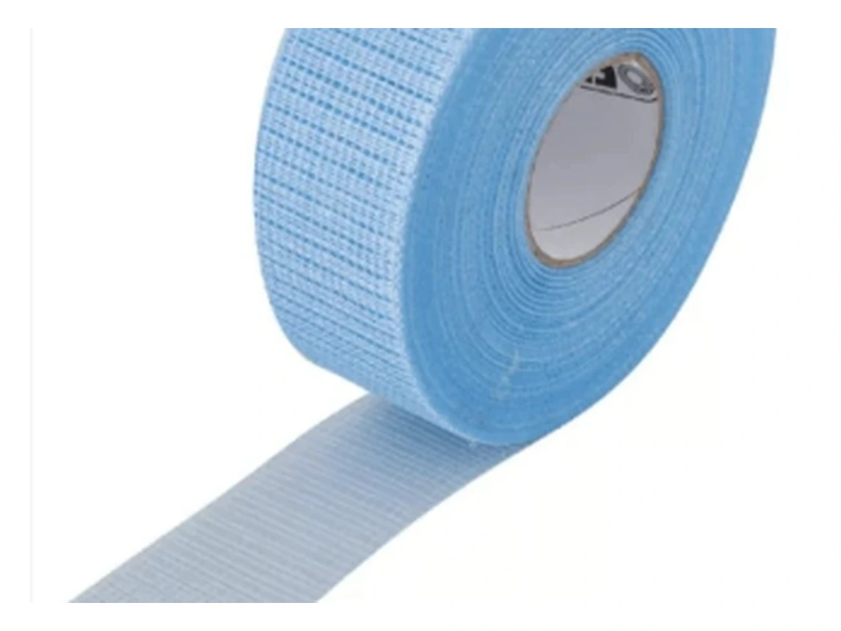 Rolo de fita telada azul para tratamento de juntas