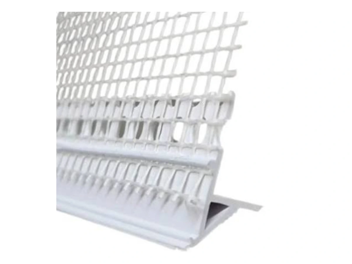 Detalhe original da pingadeira de PVC com tela de reforço